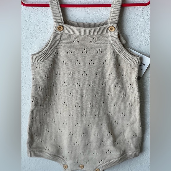 New Little Planet Baby Organic Sweater Knit shortalls - Picture 4 of 10